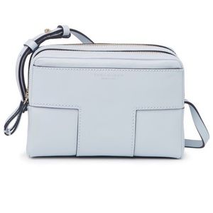 NWT Tory Burch Block T Double Zip Crossbody Bag